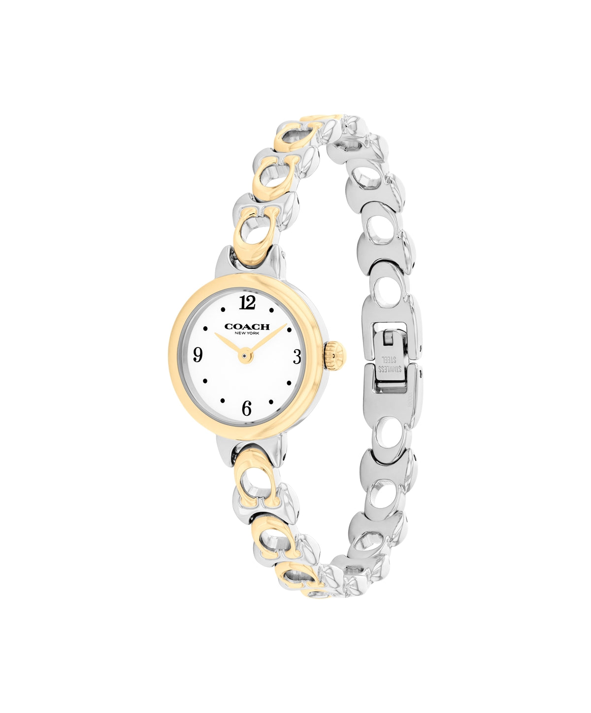 Coach Gold Mix Iris Round C Bracelet Watch