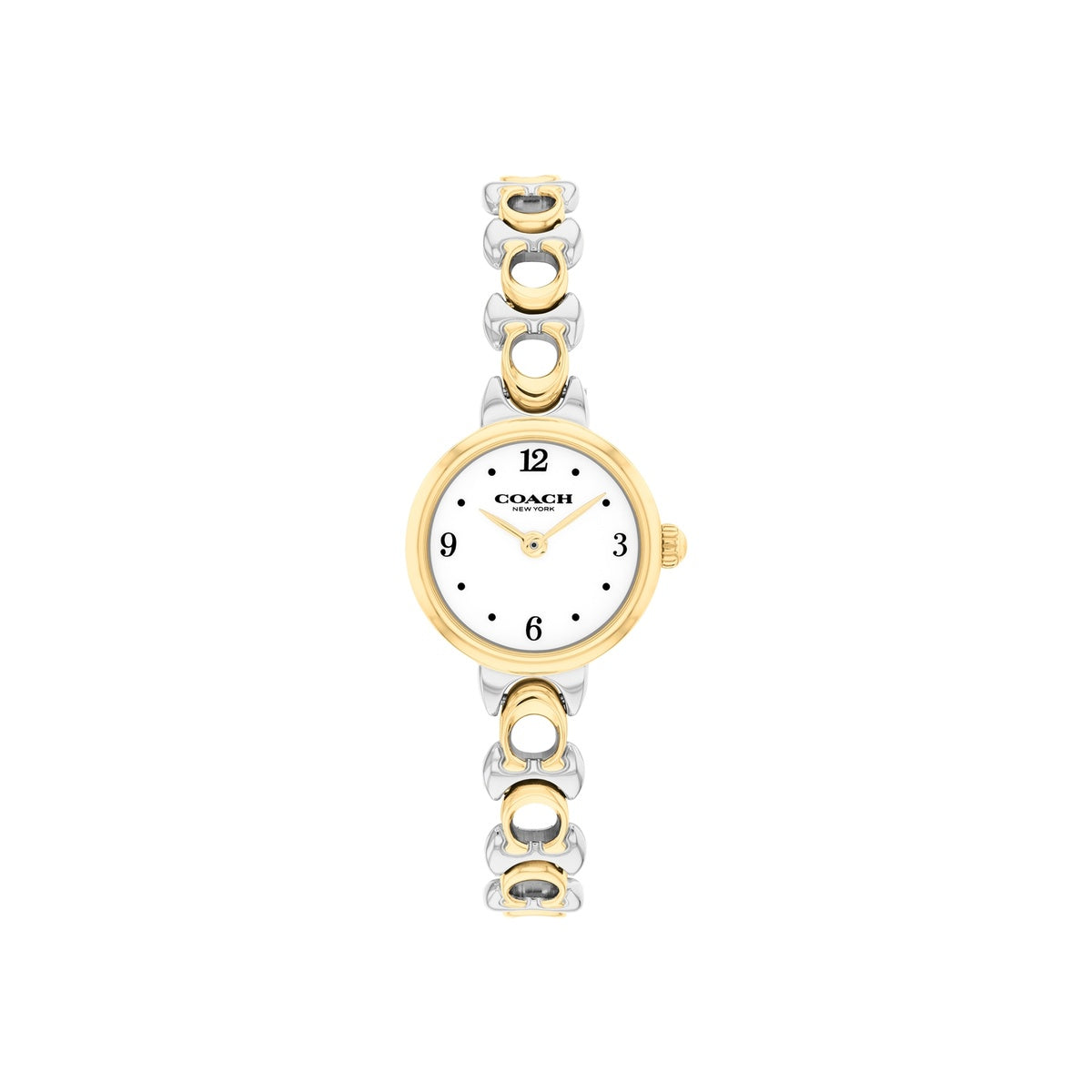 Coach Gold Mix Iris Round C Bracelet Watch