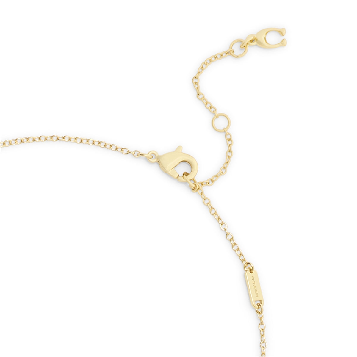 Coach Gold Pearl Cherry Necklace