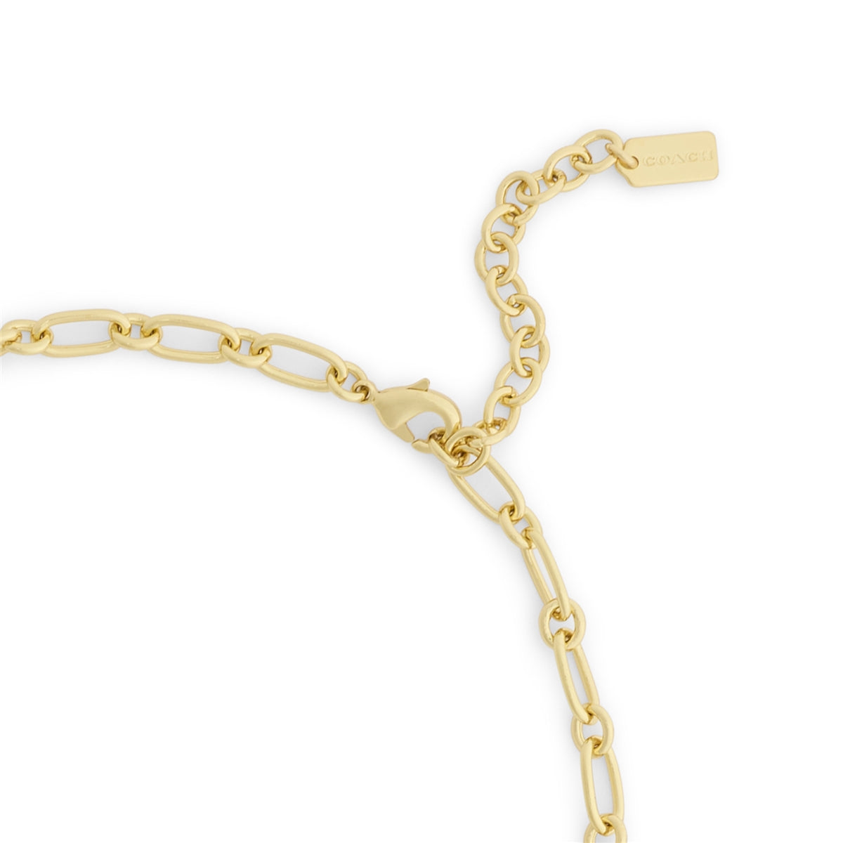 Coach Gold Red Cherry Mix Charm Necklace