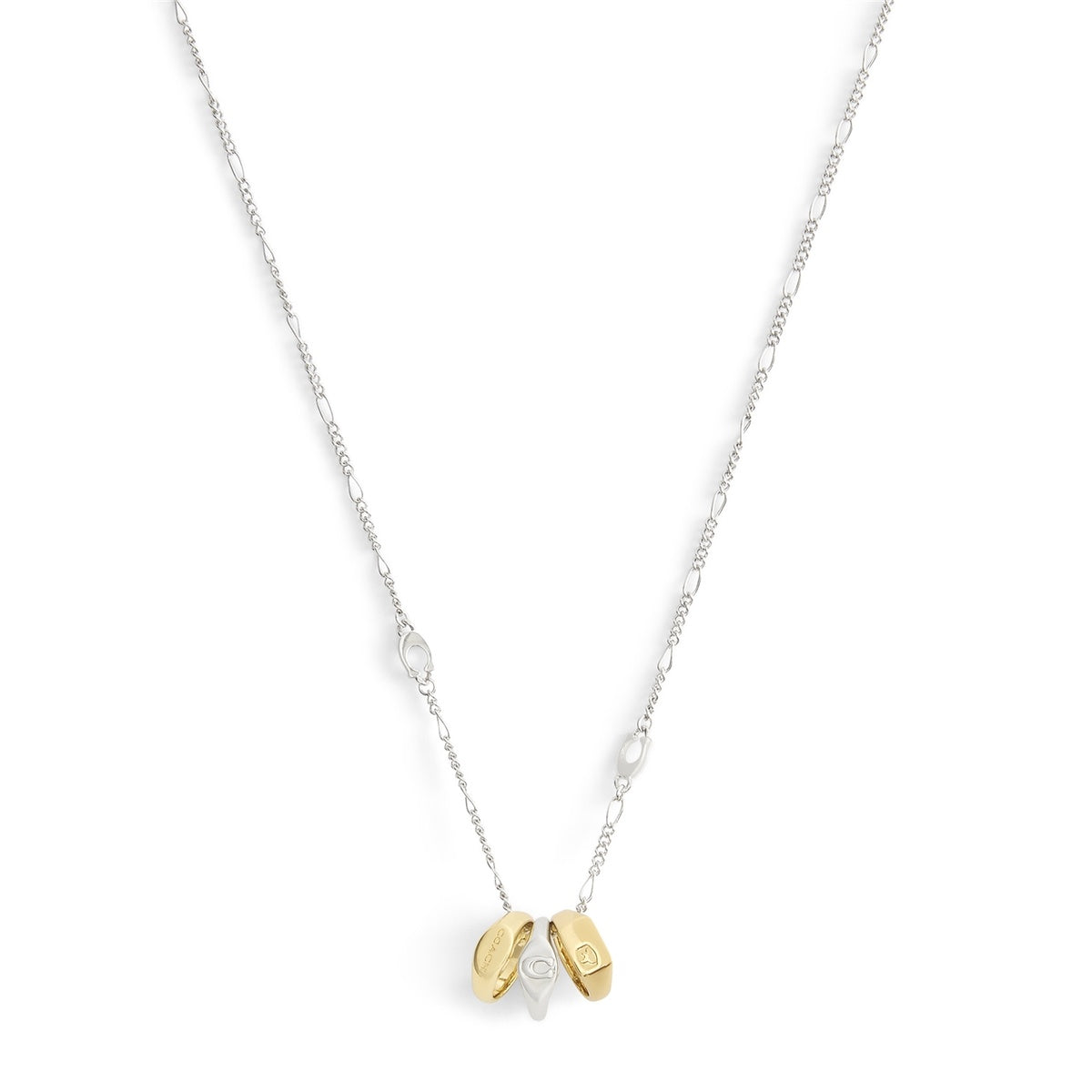 Coach Gold Signet Rondelle Necklace