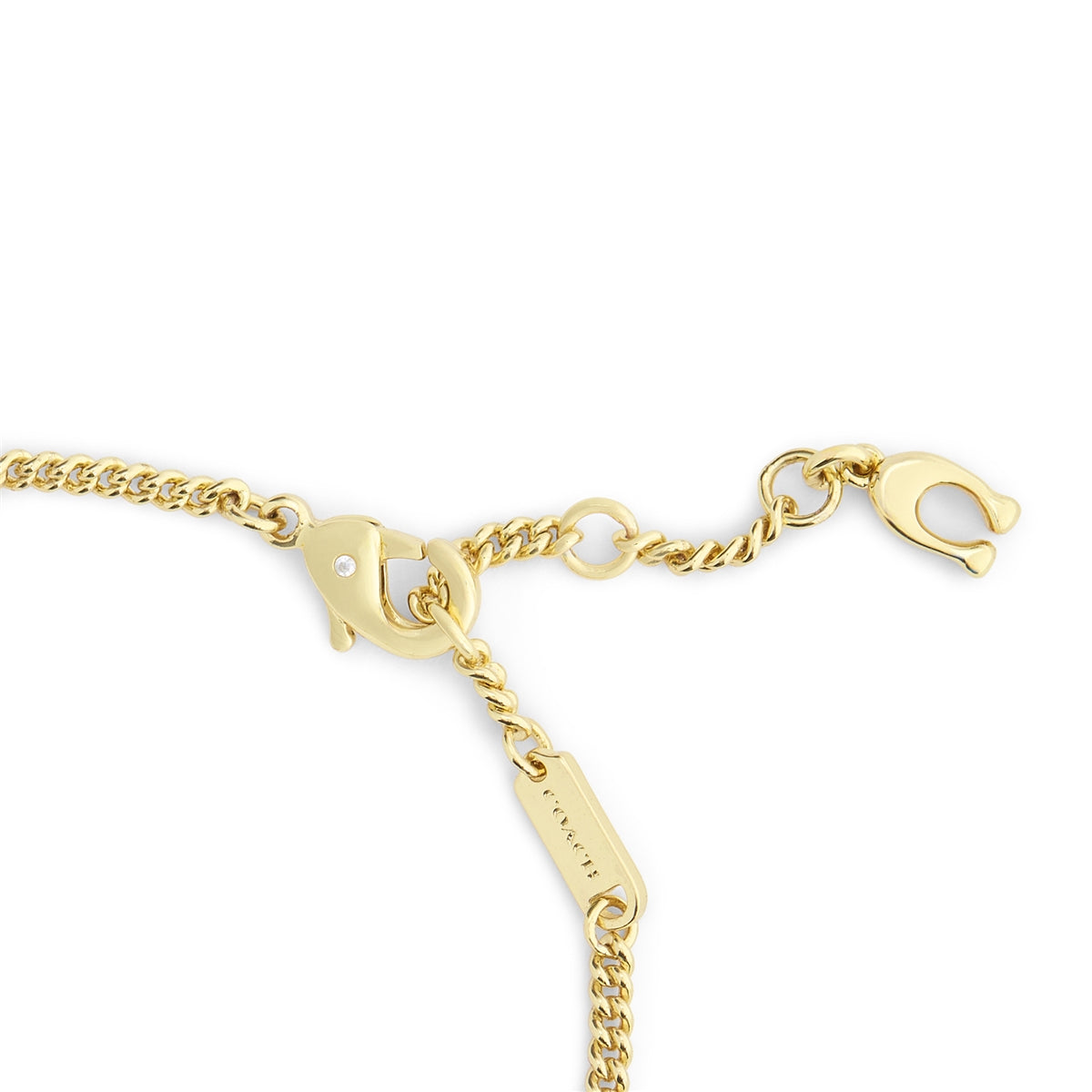 Coach Gold Tea Rose Station Bracelet