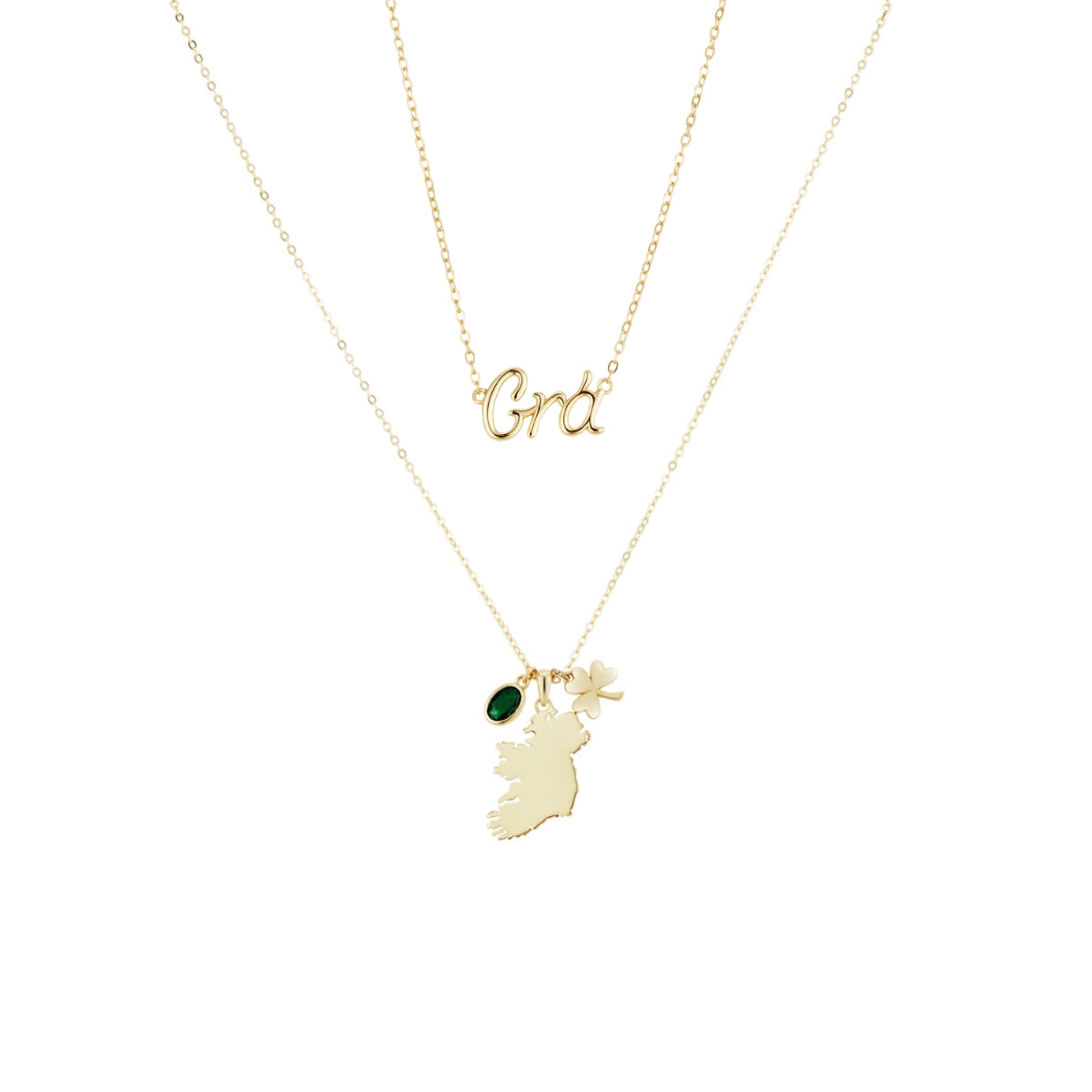 Argento Gold Grá and Ireland Necklace Set
