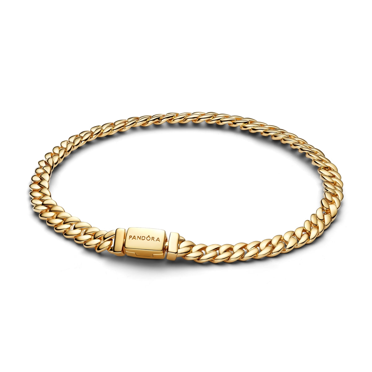Pandora Gold Cuban Chain Bracelet
