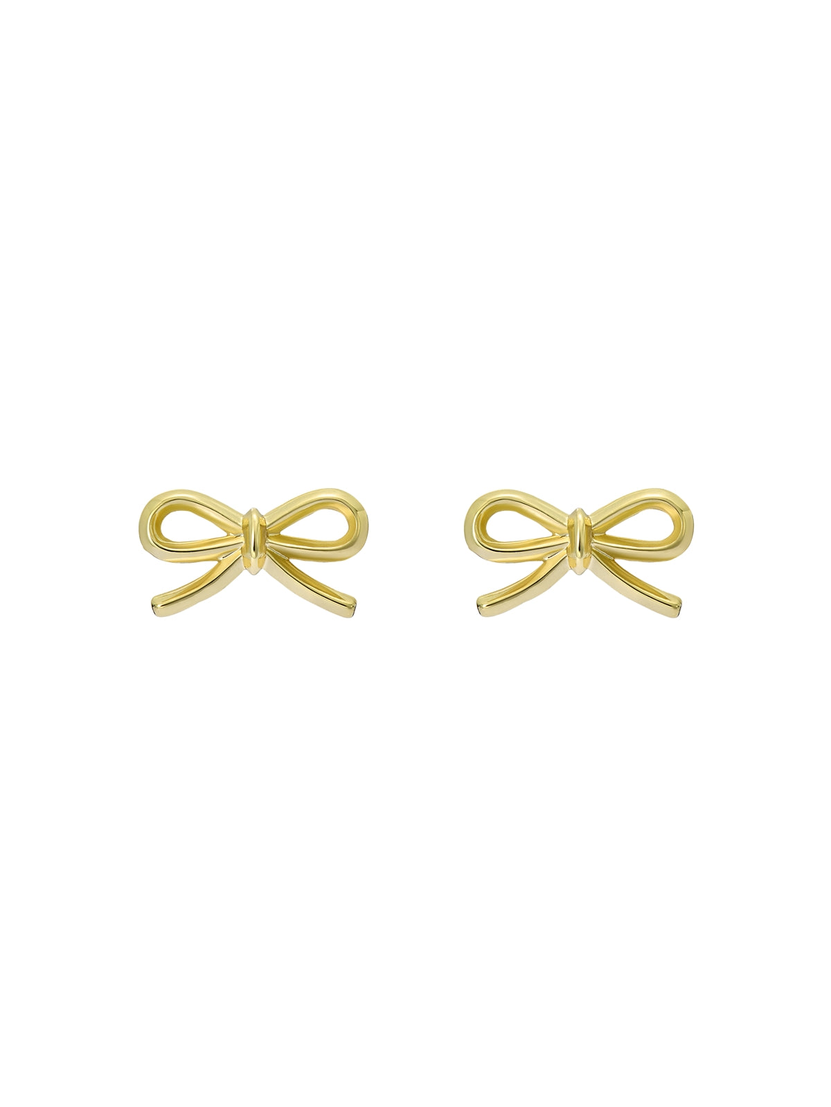 Ted Baker Gold Brooke Mini Metal Bow Studs