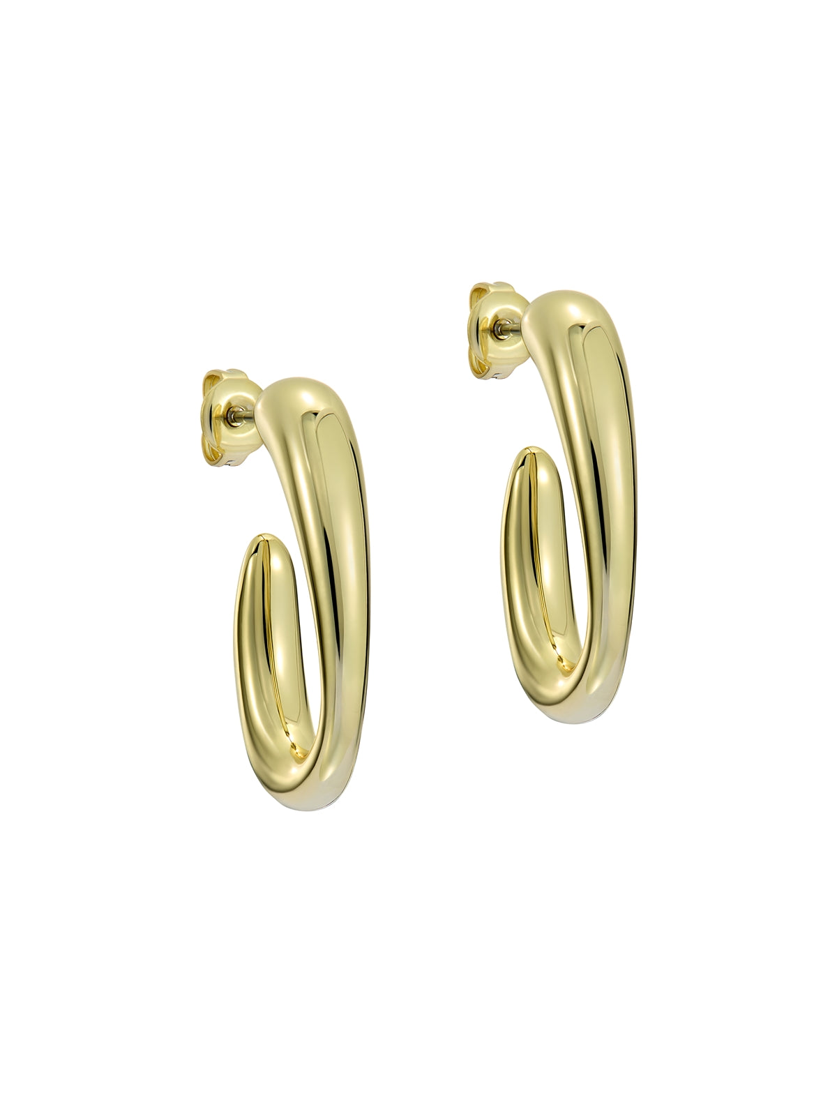 Ted Baker Gold Corie Contour Hoops