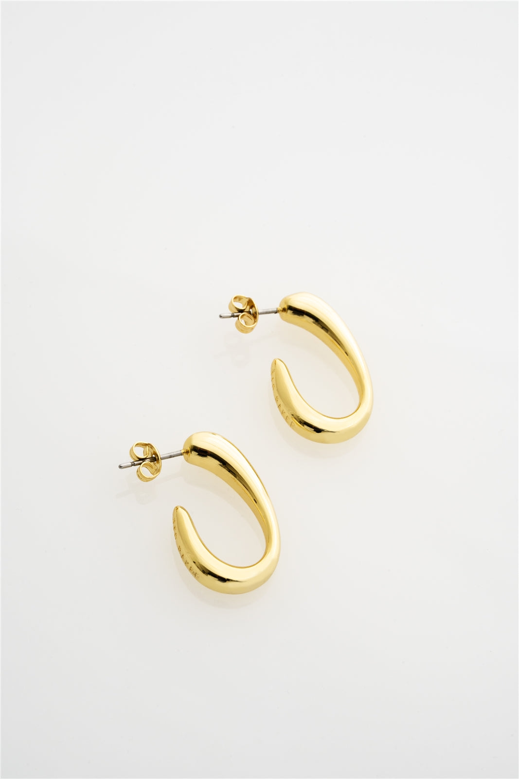 Ted Baker Gold Corie Contour Hoops
