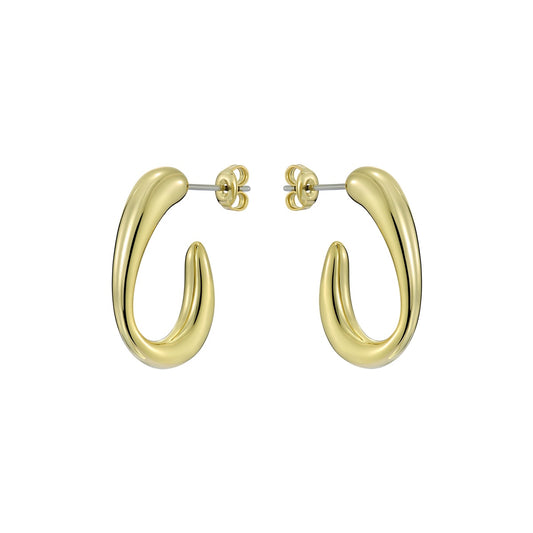 Ted Baker Gold Corie Contour Hoops