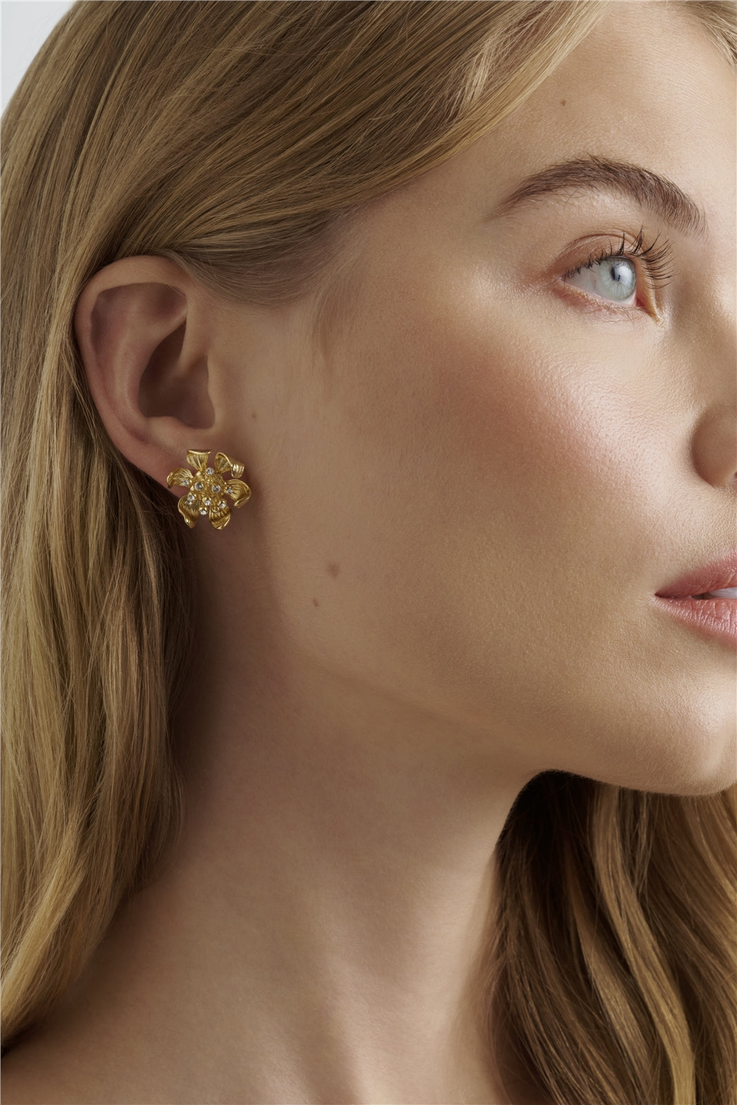 Ted Baker Gold Furina Furled Flower Studs
