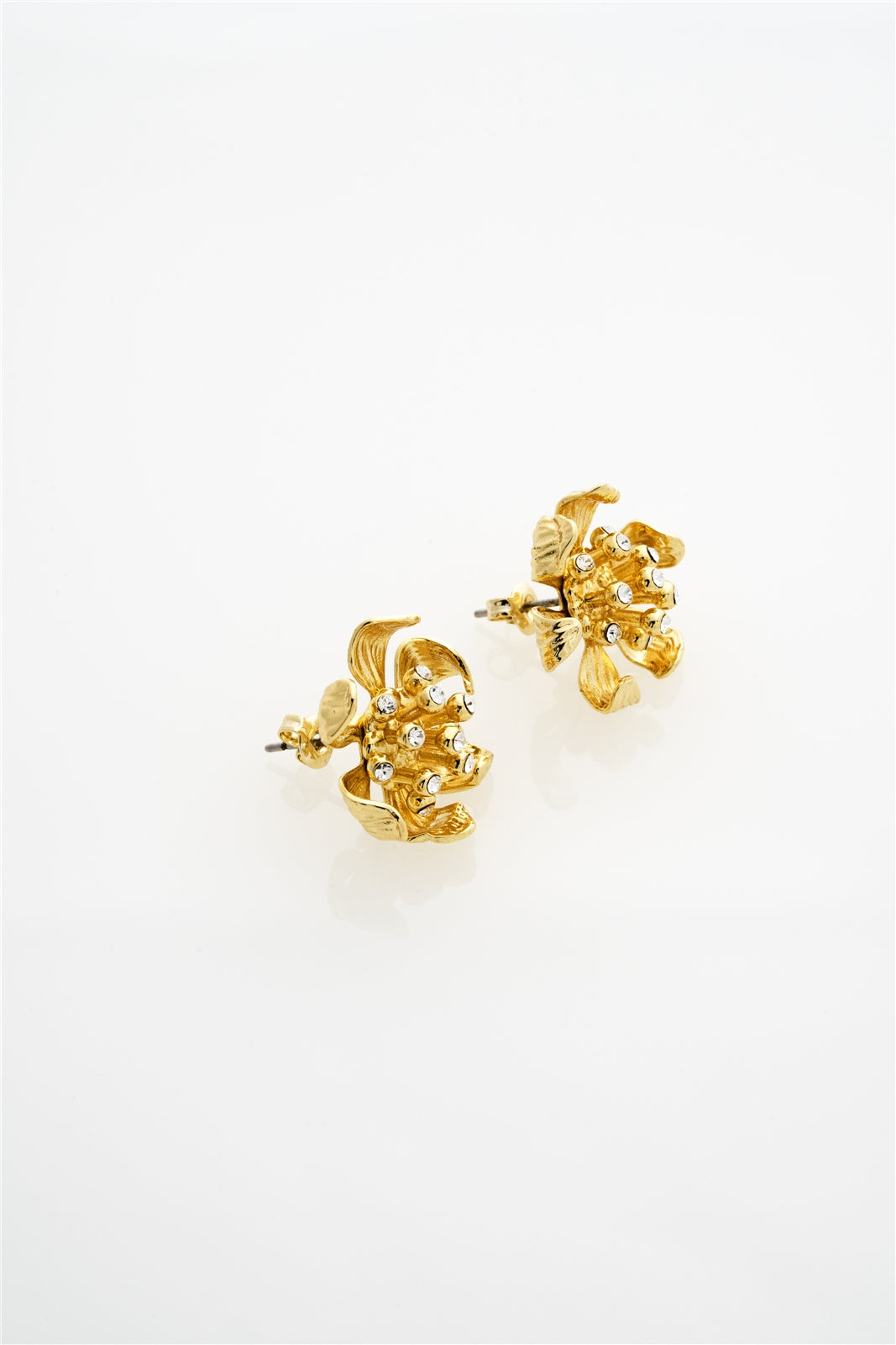 Ted Baker Gold Furina Furled Flower Studs