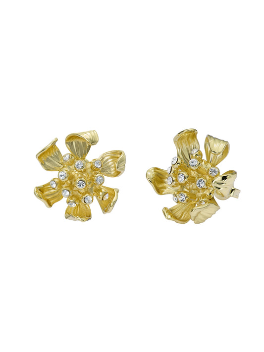 Ted Baker Gold Furina Furled Flower Studs