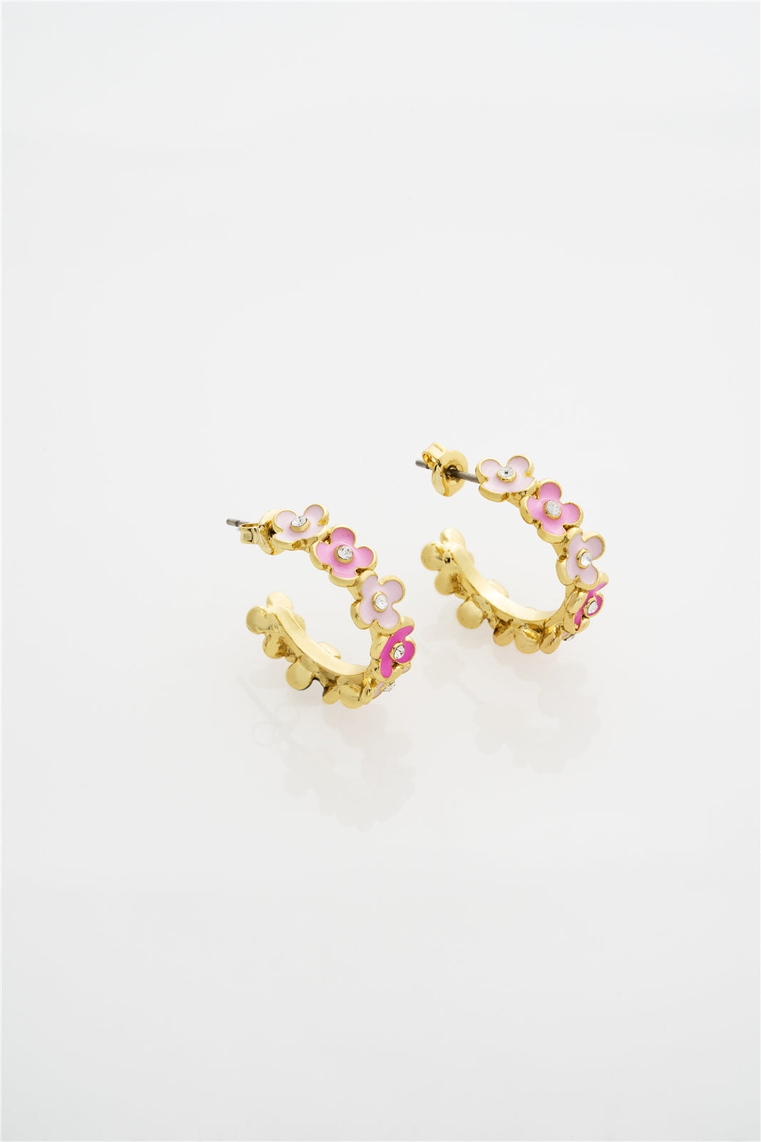 Ted Baker Gold Garvi Garland Pink Flower Hoop