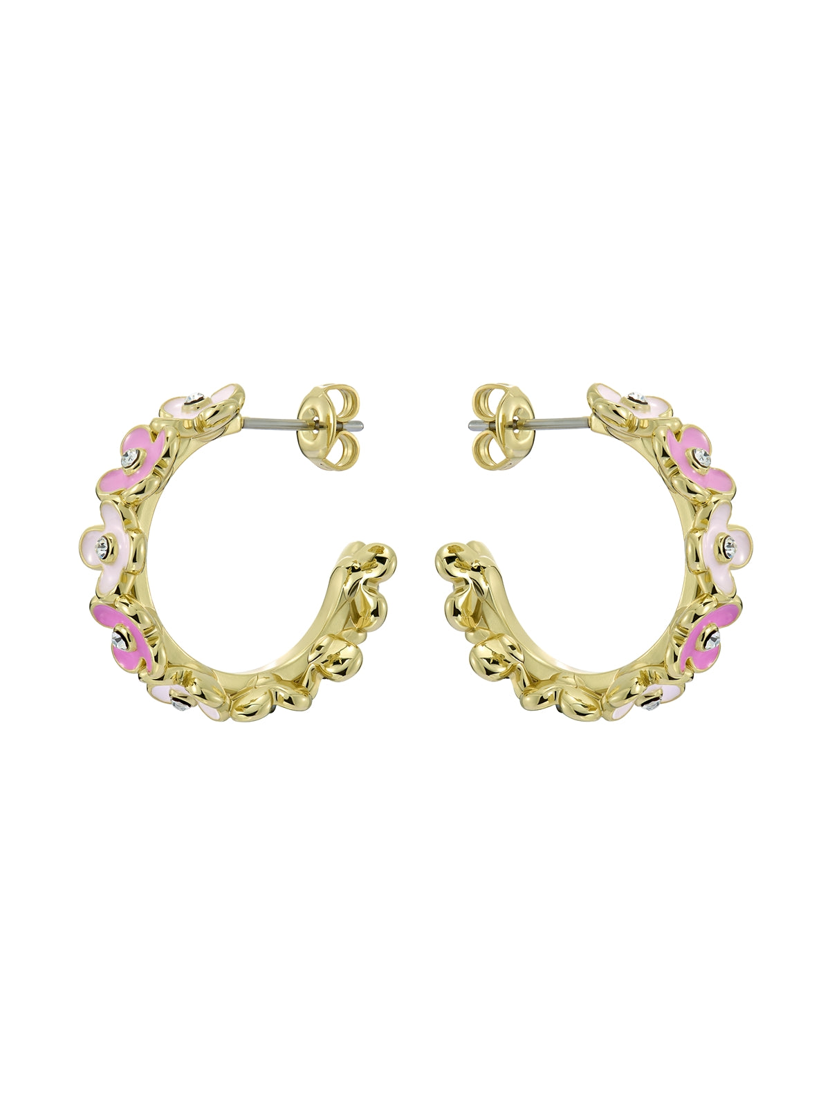 Ted Baker Gold Garvi Garland Pink Flower Hoop