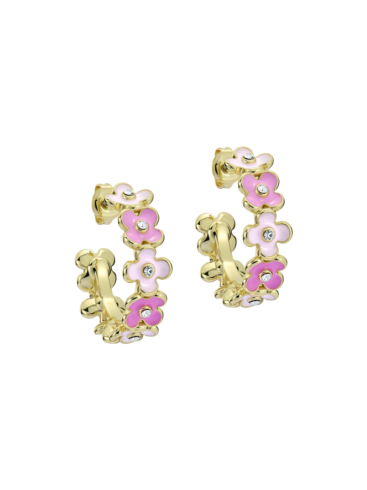 Ted Baker Gold Garvi Garland Pink Flower Hoop