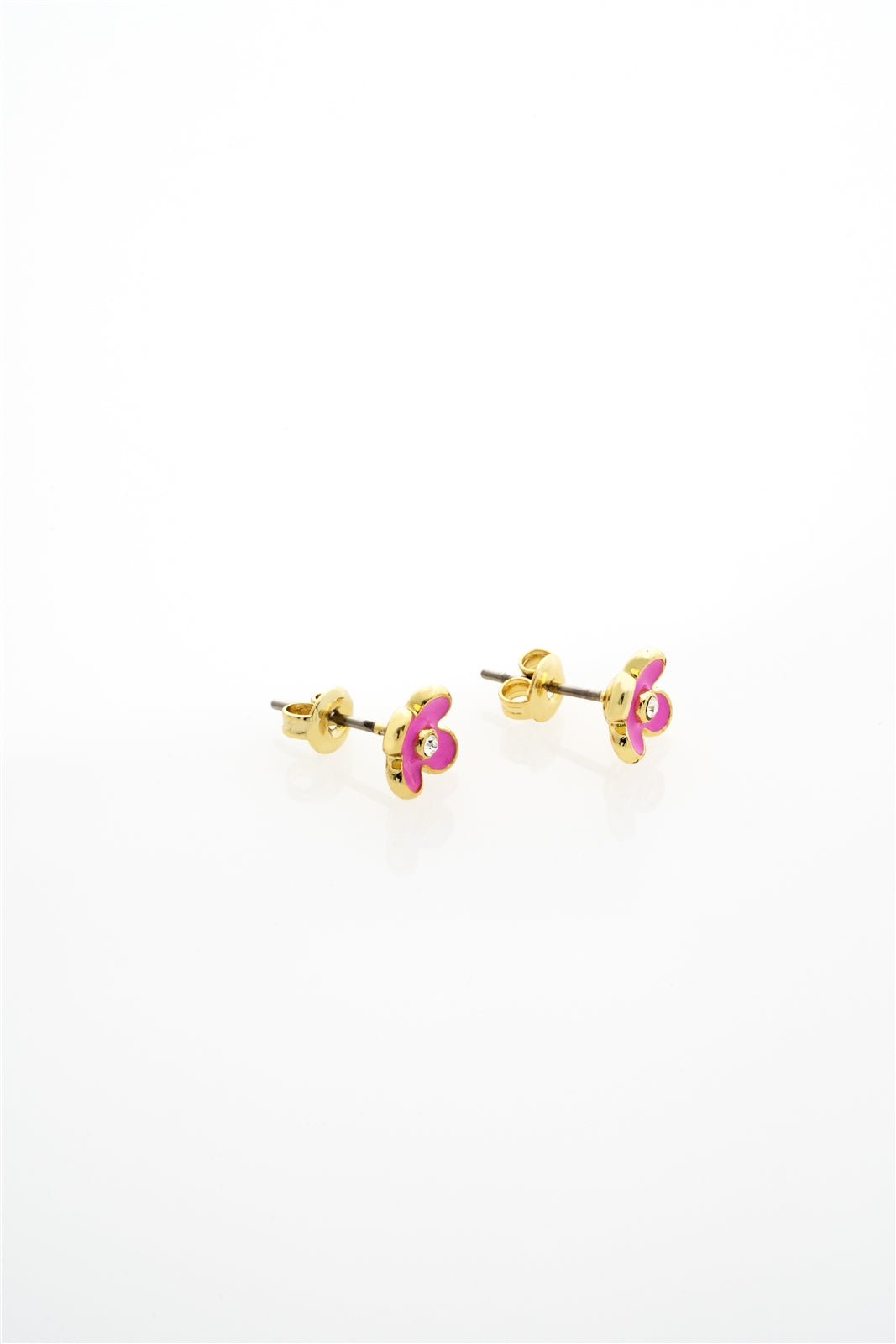 Ted Baker Gold Gayla Garland Pink Flower Studs