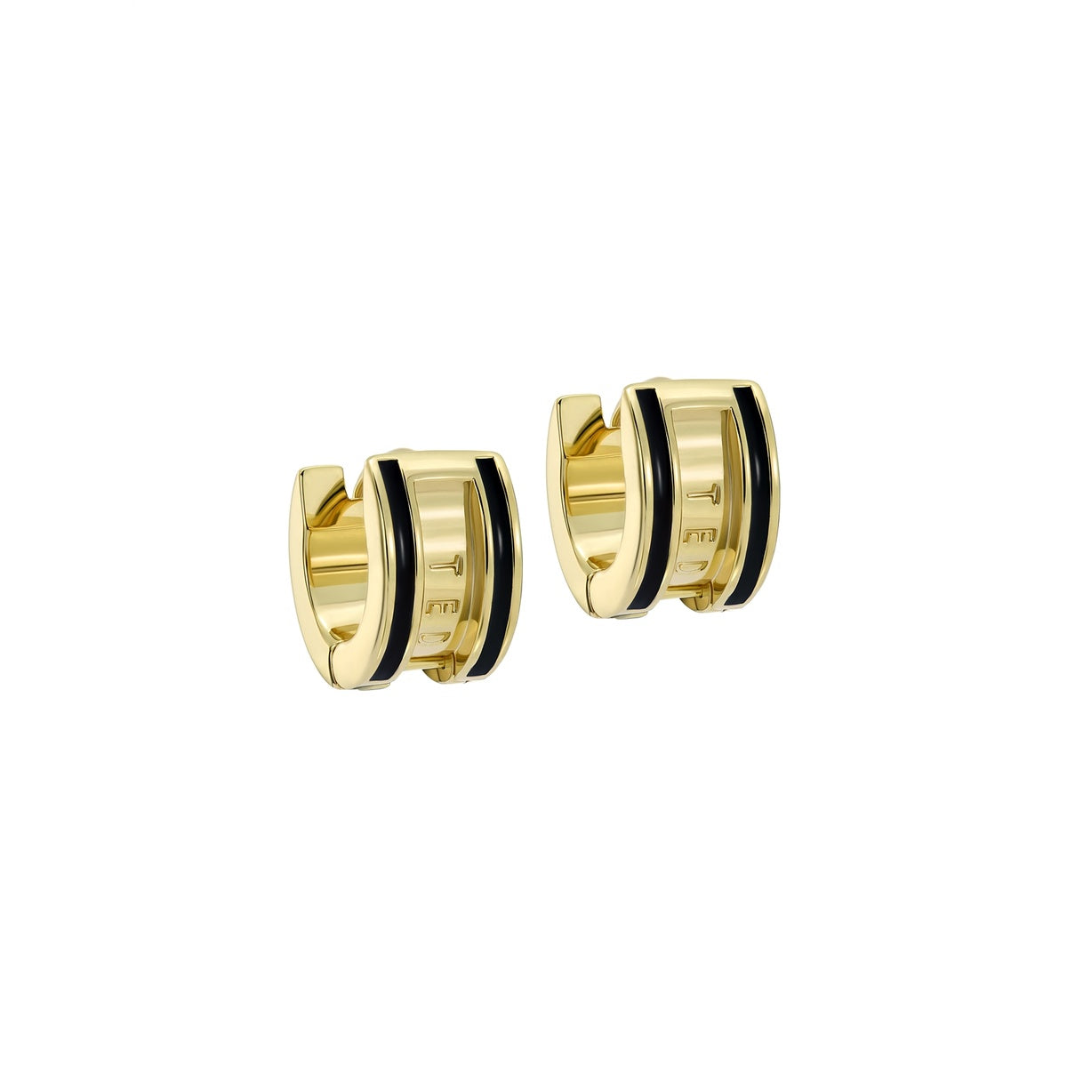 Ted Baker Gold Rolo Engraved Roll Black Huggies