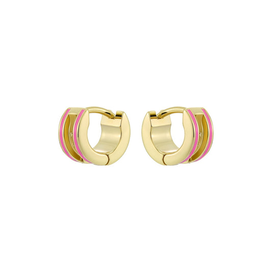 Ted Baker Gold Rolo Engraved Roll Hot Pink Huggies