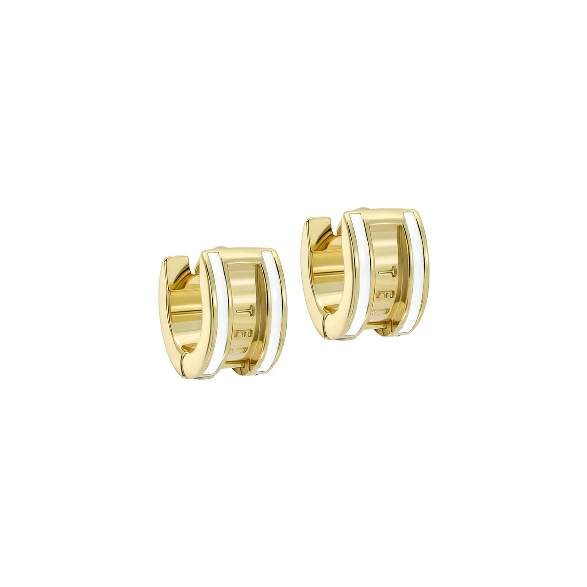 Ted Baker Gold Rolo Engraved Roll White Huggies