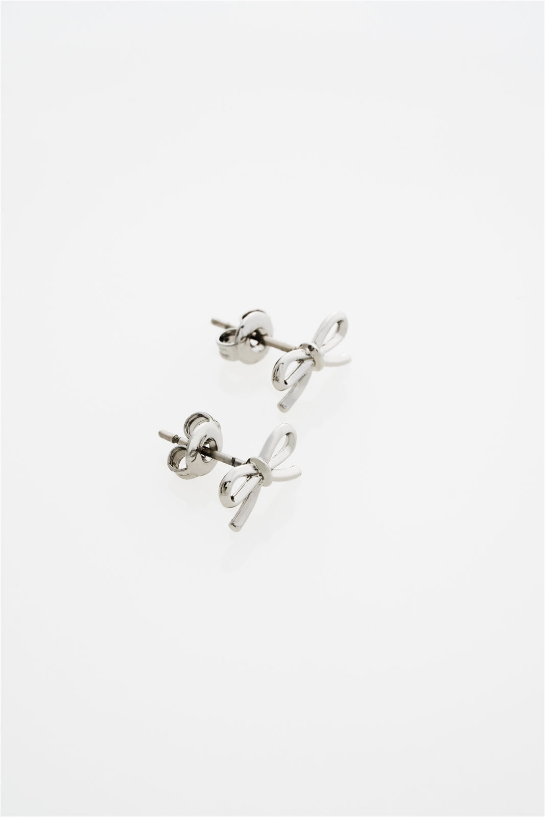 Ted Baker Silver Brooke Mini Metal Bow Studs