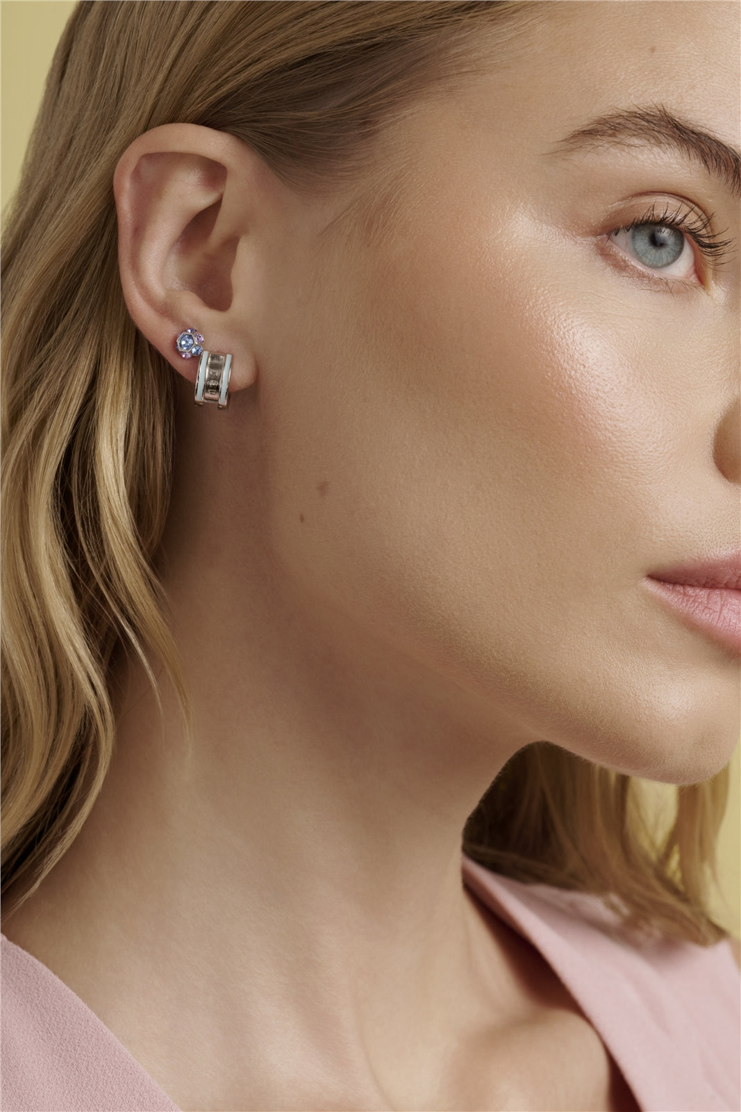 Ted Baker Silver Gemme Light Blue Gem Cluster Studs