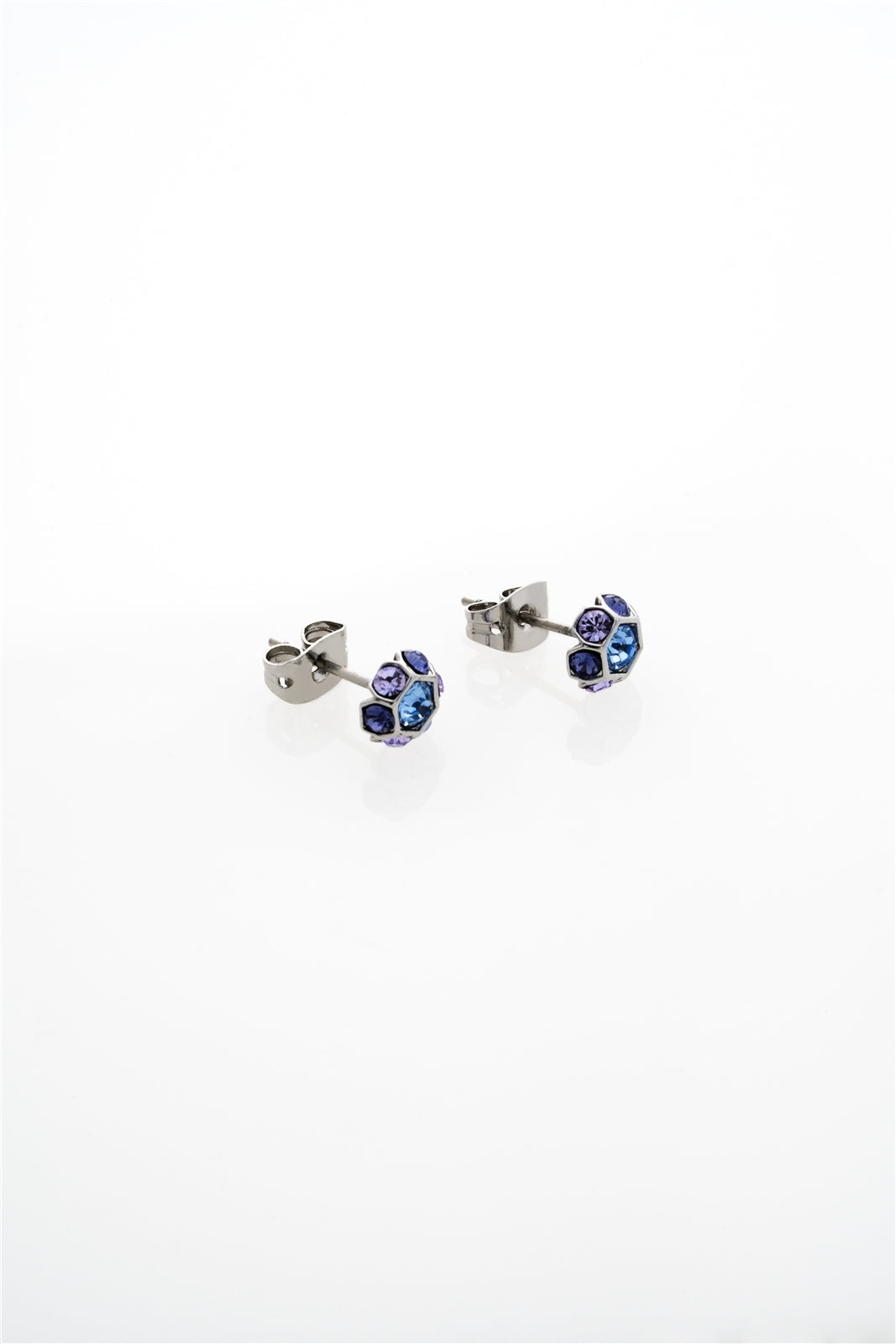 Ted Baker Silver Gemme Light Blue Gem Cluster Studs