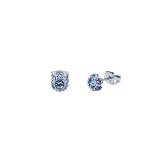 Ted Baker Silver Gemme Light Blue Gem Cluster Studs