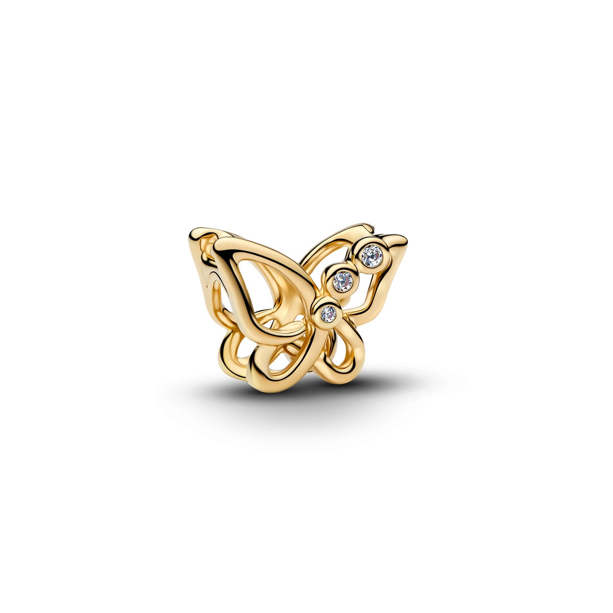 Pandora Gold Butterfly Openwork Charm