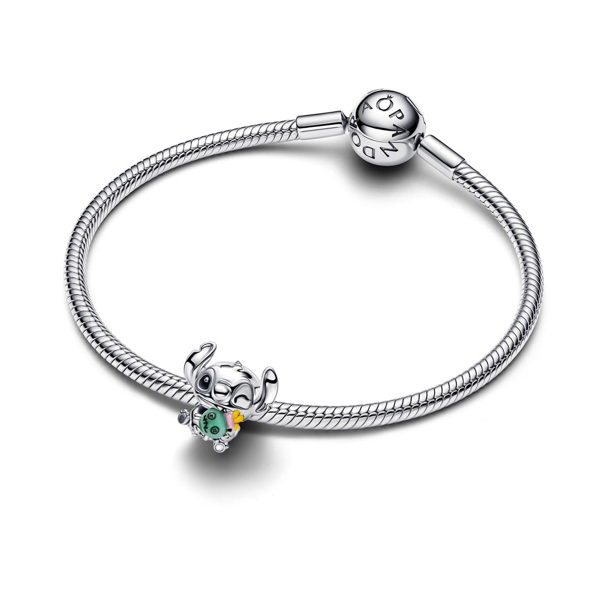 Pandora Silver Disney Stitch & Scrump Charm
