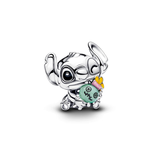 Pandora Silver Disney Stitch & Scrump Charm