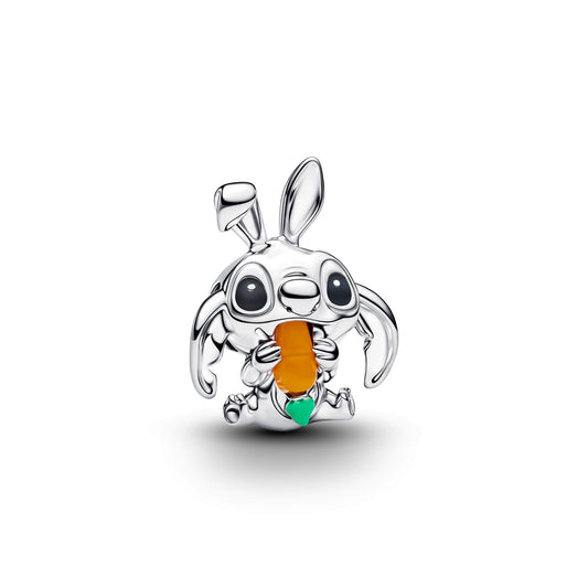 Pandora Silver Disney Stitch Easter Bunny Charm