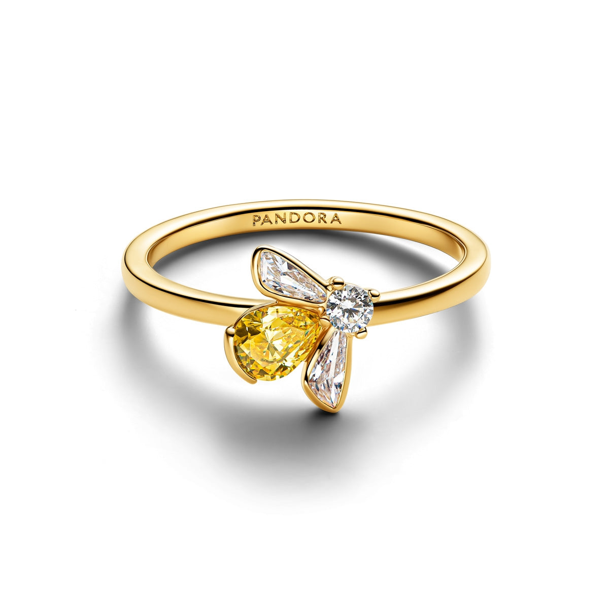 Pandora Gold Honey Bee Ring