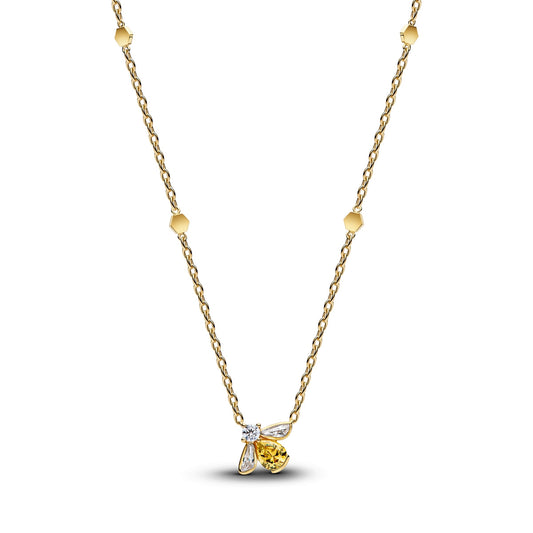 Pandora Gold Honey Bee Pendant Necklace
