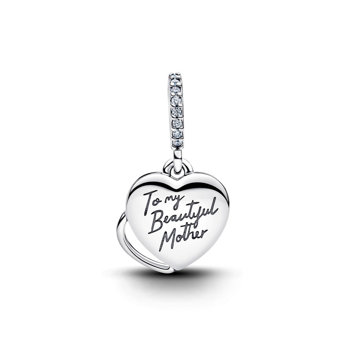 Pandora Silver Beautiful Mother Double Dangle Charm