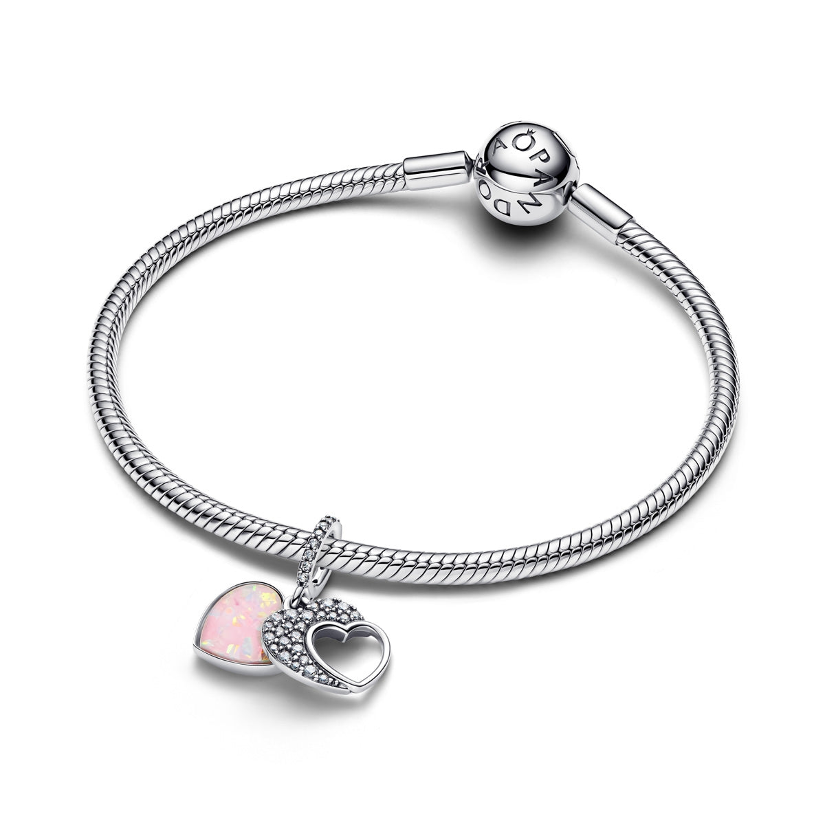 Pandora Silver Beautiful Mother Double Dangle Charm