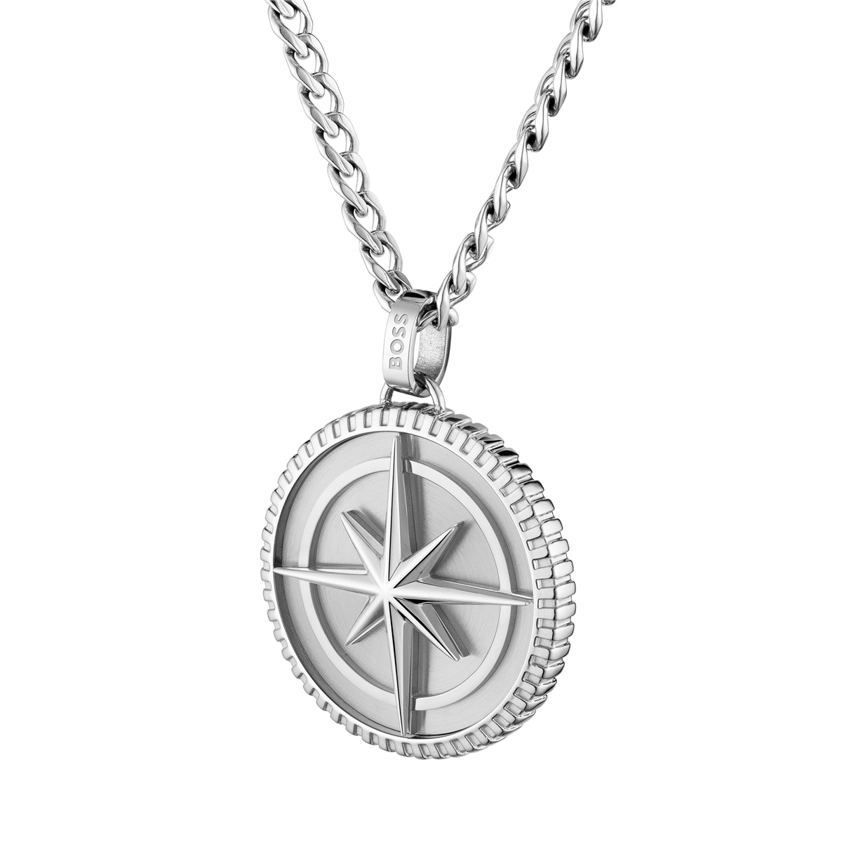 Boss North Star Silver Necklace