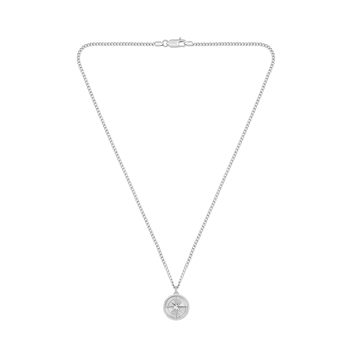 Boss North Star Silver Necklace