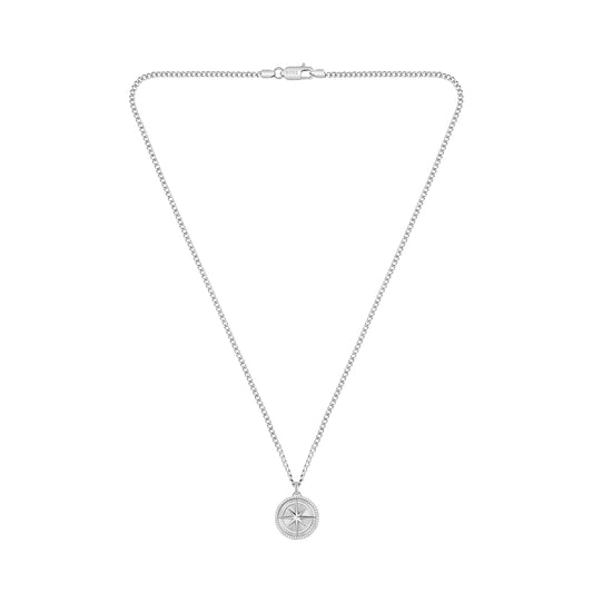 Boss North Star Silver Necklace