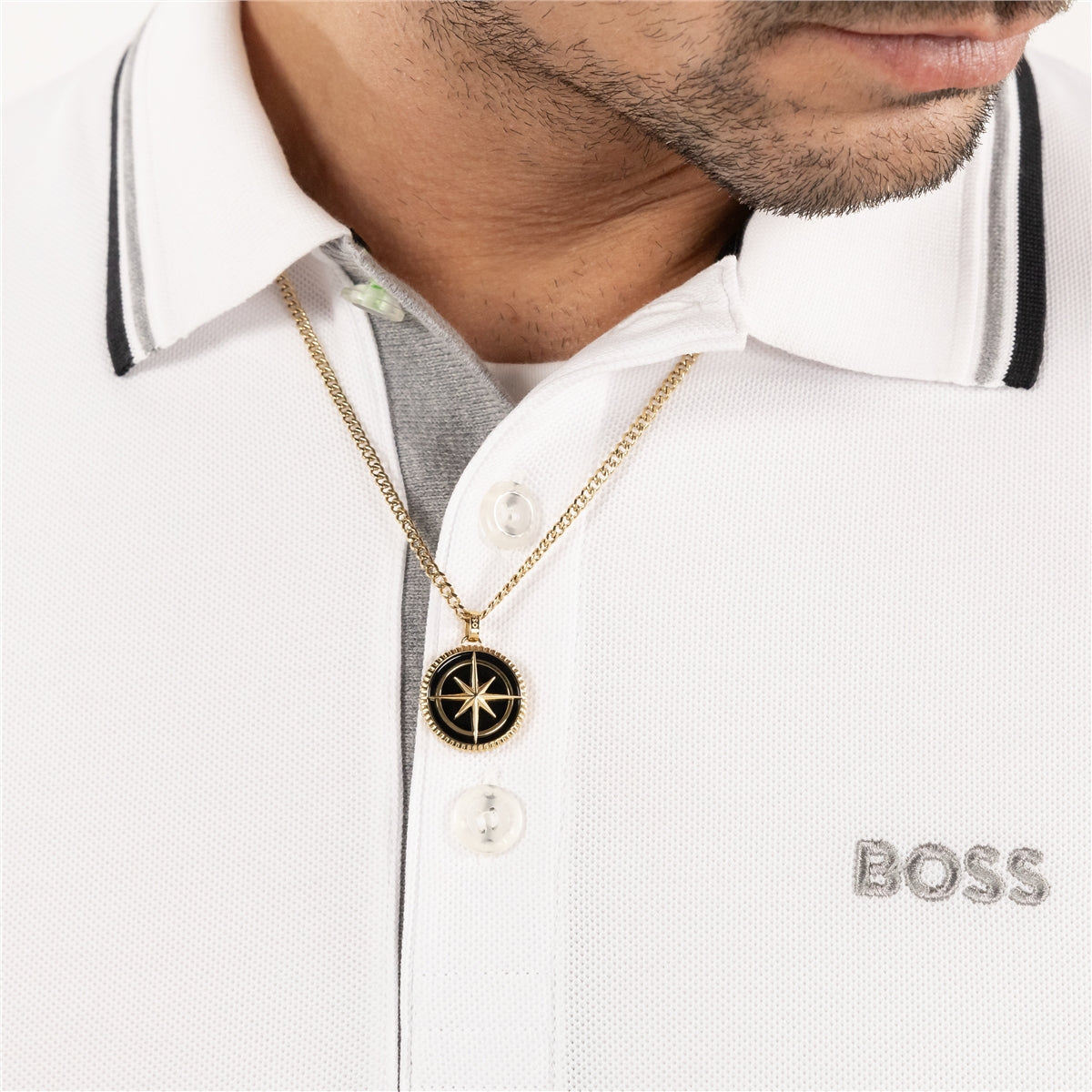 Boss North Star Gold Necklace