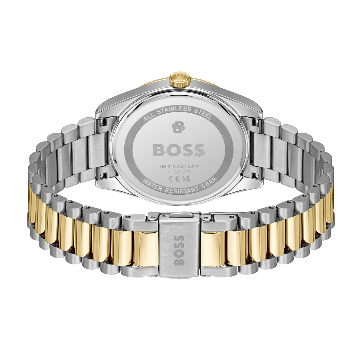 Boss Two Toned Cheswick Blue Dial Watch