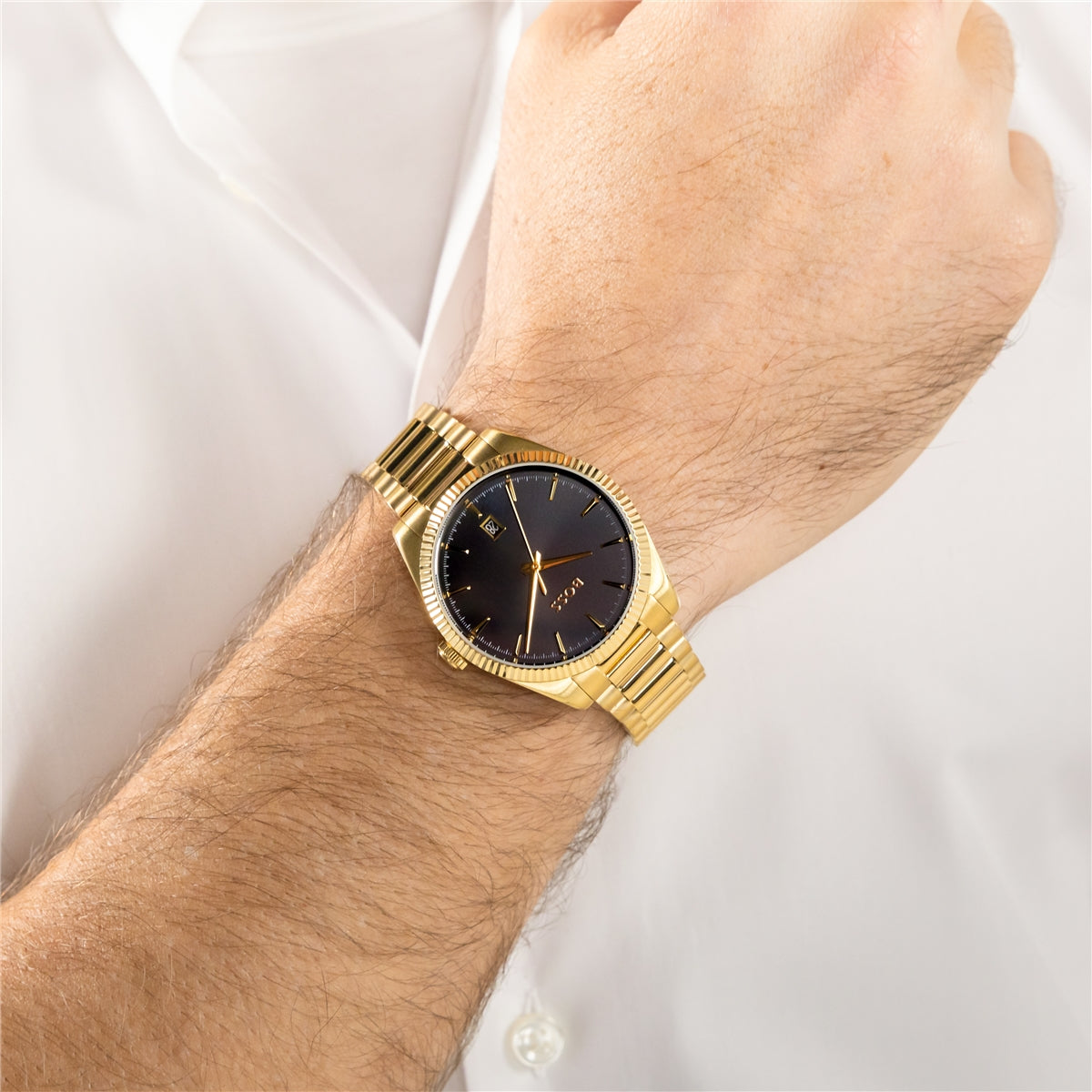 Boss Gold Cheswick Black Dial Watch