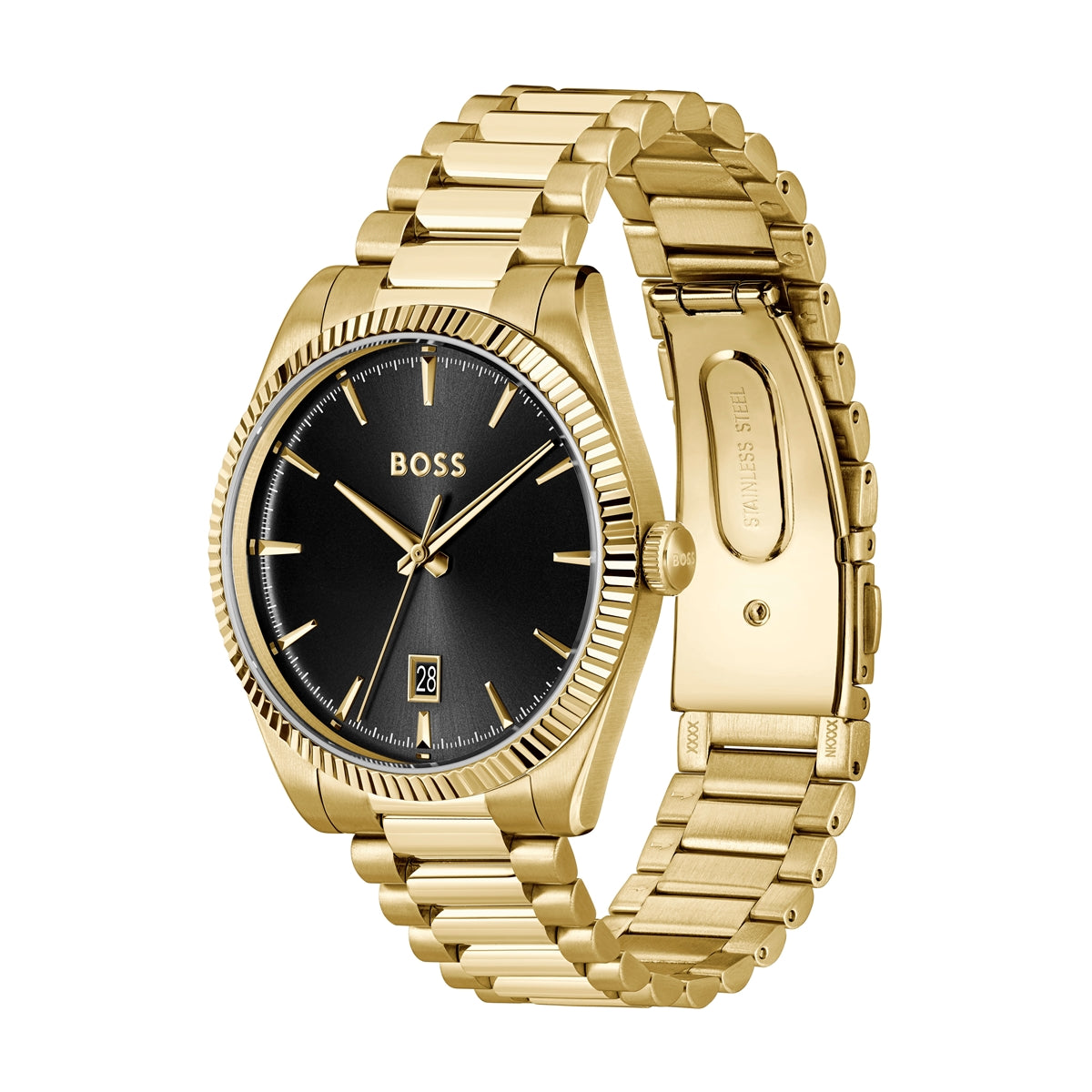 Boss Gold Cheswick Black Dial Watch
