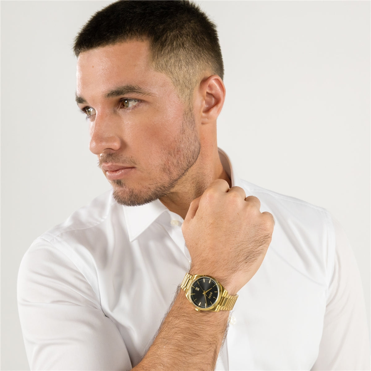 Boss Gold Cheswick Black Dial Watch