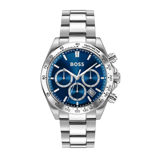 Boss Silver Hero 2.0 Blue Dial Watch