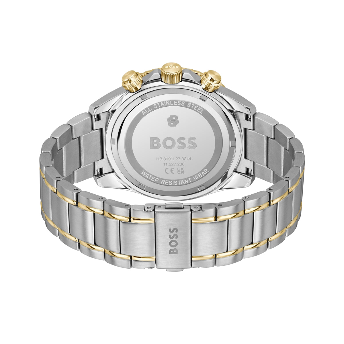 Boss Two Tone Sealiner Green Dial Watch