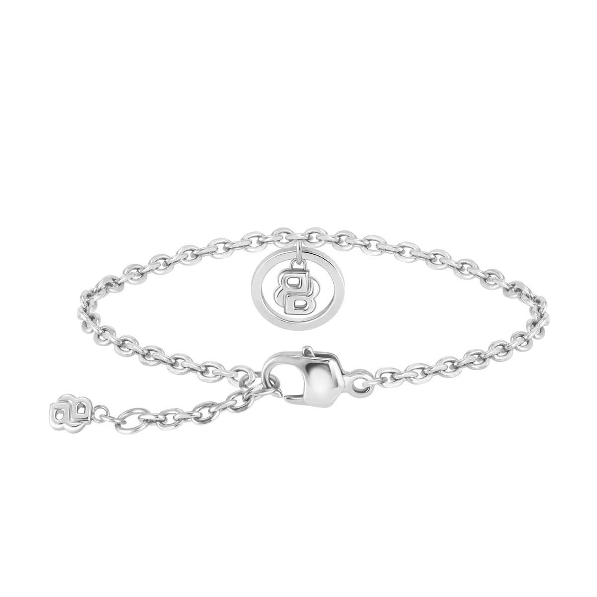 Boss Silver Double B Halo Bracelet