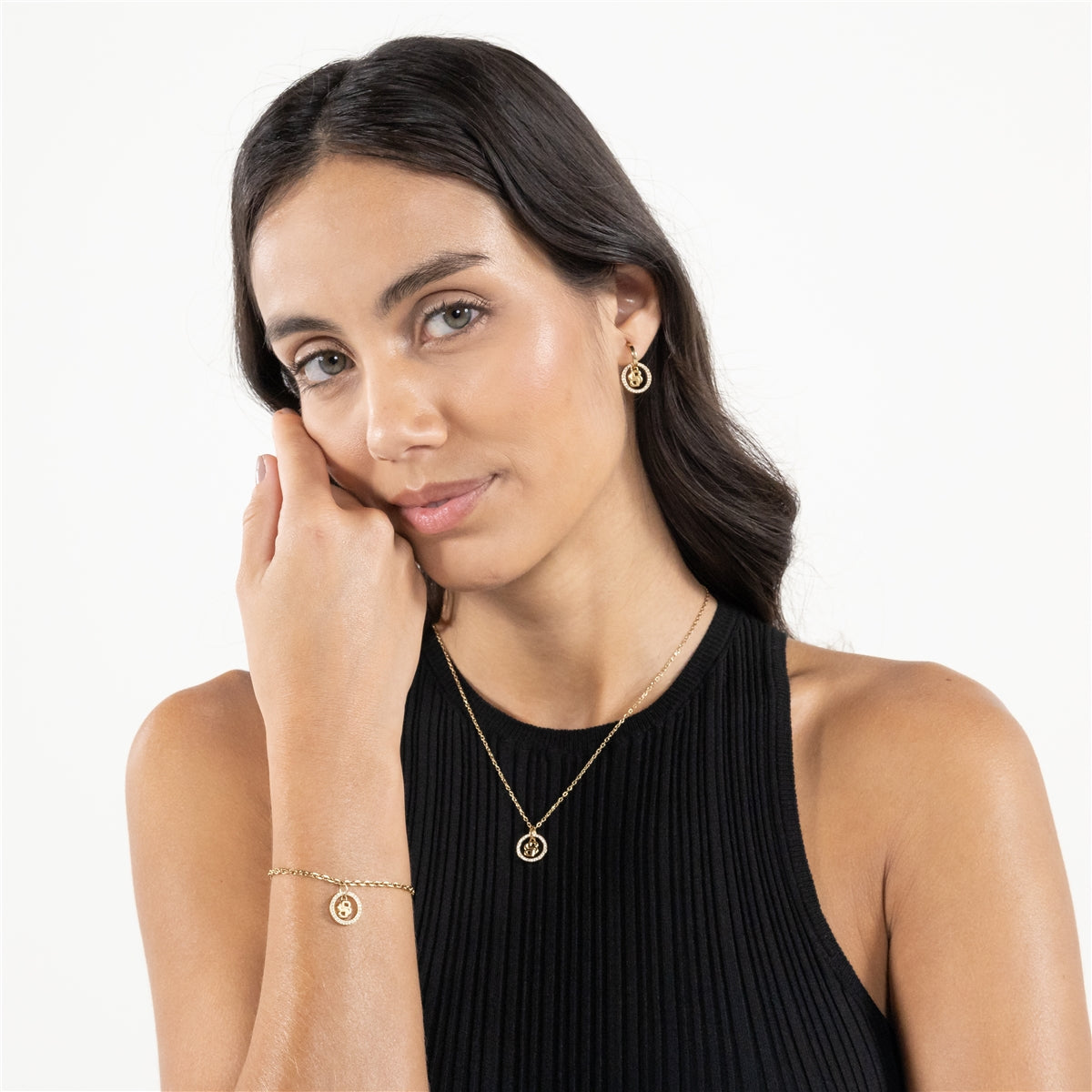 Boss Gold Double B Halo Bracelet