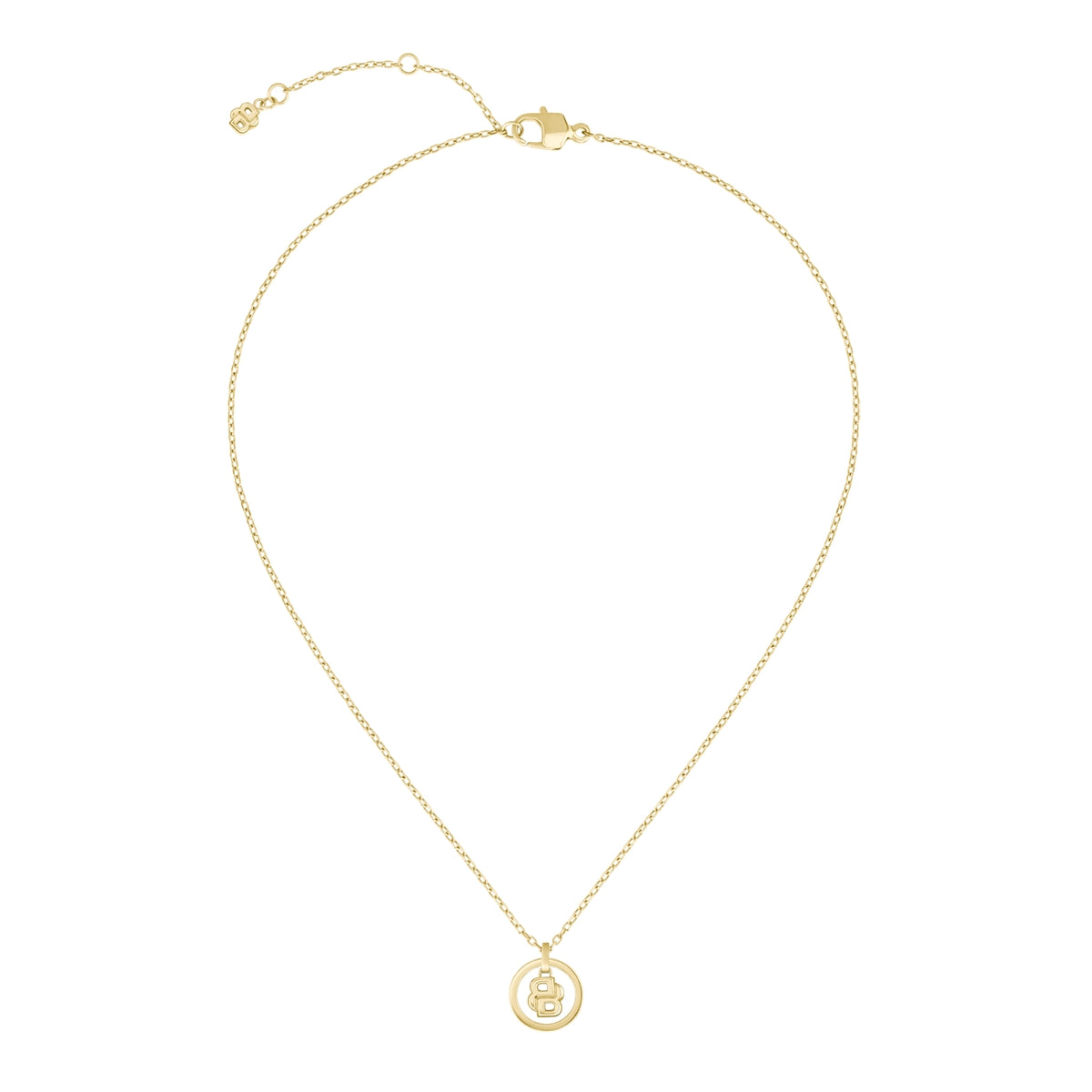 Boss Gold Double B Halo Necklace