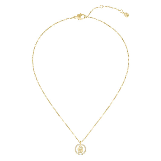 Boss Gold Double B Halo Necklace