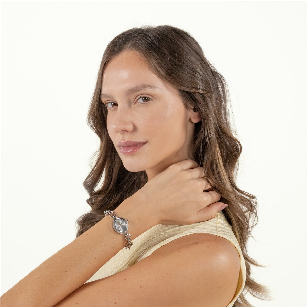Boss Silver Fiora Chain Bracelet Watch