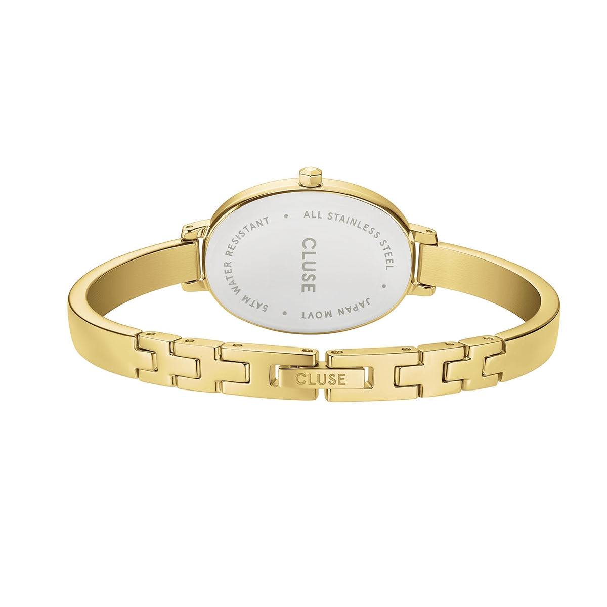 CLUSE Gold L'Ovale White Watch